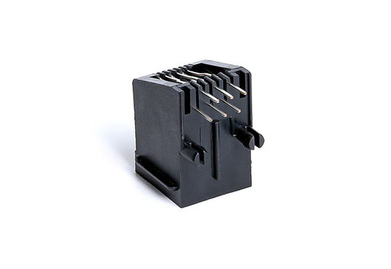 PBT Black RJ11 PCB Jack / Mini Rj11 Connector Without Led TM571511SBX1B