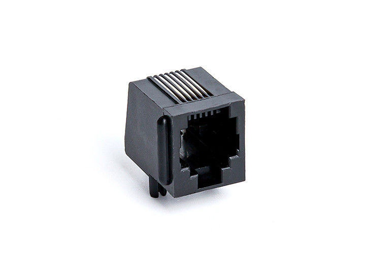 PBT Black RJ11 PCB Jack / Mini Rj11 Connector Without Led TM571511SBX1B